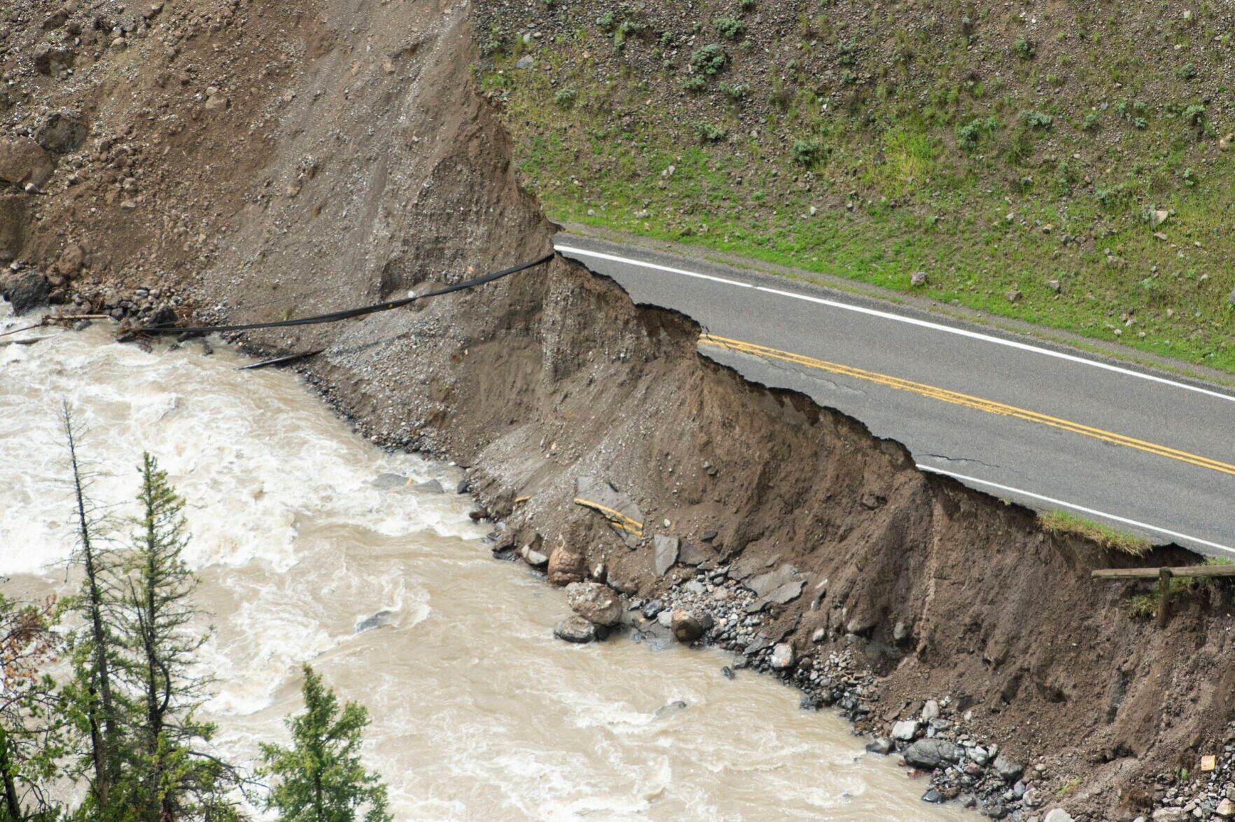 Yellowstone flood flyover